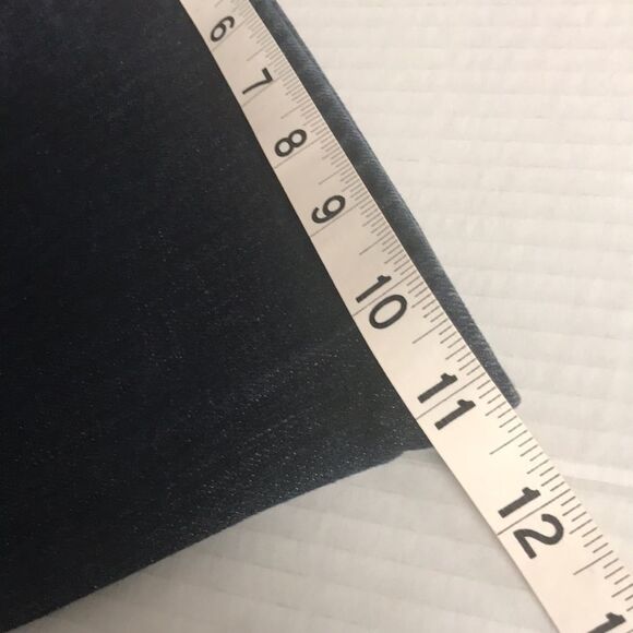 ANN TAYLOR LOFT Flare Wide Leg Denim Jeans Size 10 Back Flap Pockets Boot Cut - Picture 11 of 12